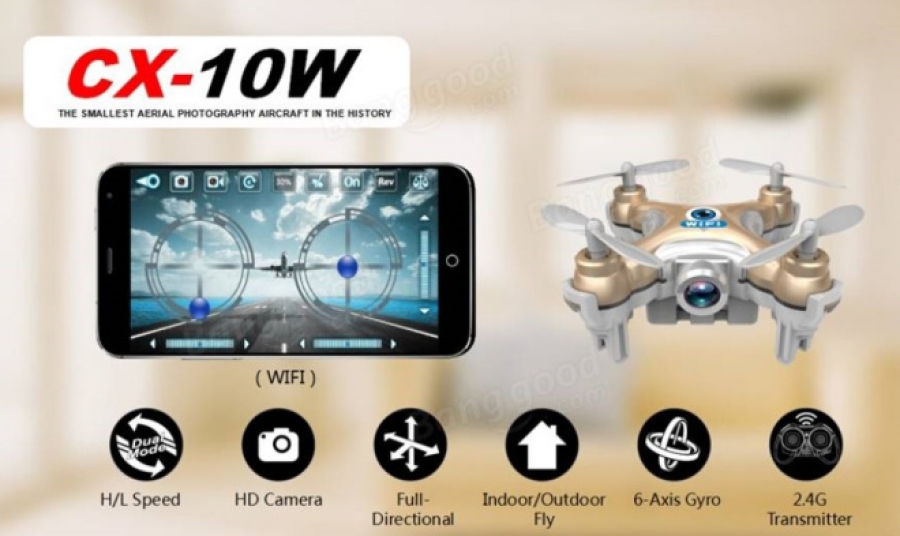 Квадрокоптер cheerson cx 10w 
